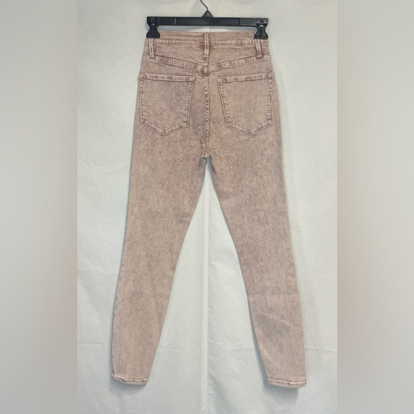 FRAME Ali High Rise Cigarette Jeans in Blush Light Wash Ankle Women's Size 26 - Picture 2 of 4